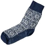 Norweger Sterne Socke - Marine/Natur 42-43