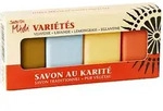 Seife mit Karit&eacute;butter - G&auml;steseifen Vari&eacute;t&eacute;s 4x20g