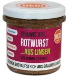 Vegane Art - Rotwurst aus Linsen