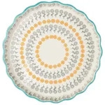 Quicheform 22cm - Floral orange