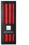 Stearin Stabkerze Set - dunkelrot