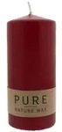 PURE Natural Wax Kerze - Karminrot 130x60