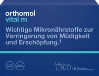 Orthomol Vital m - Granulat + Tablette + Kapseln Orange 15er-Packung