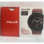 Polar Ignite 3 Titanium (Lederarmband) + schwarzes Silikonarmband