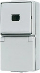 Jung 671W, Jung Taster-/SCHUKO-Kombination 1S 1p. 10A / 16A250V 671 W (671W)
