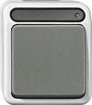 Merten MEG3102-8029, Merten Aus-Kontrollschalter 2-polig lichtgrau MEG3102-8029