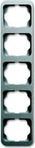 Busch-Jaeger 2CKA001754A4399, Busch-Jaeger Rahmen 5-fach titan senkr. alpha 1735-266