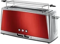 RUSSELL HOBBS 23504036001, RUSSELL HOBBS Langschlitztoaster Luna Red 23250-56