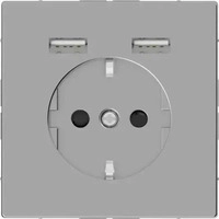 Merten MEG2366-6036, Merten SCHUKO-Steckdose m.USB Ladeger&auml;t eds MEG2366-6036