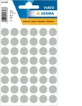 Herma 1858, Herma Vielzwecketiketten grau &Oslash; 12 mm rund Papier matt 240 St.