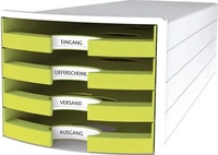 HAN 1013-50, HAN 1013-50 Schubladenbox IMPULS - A4/C4, 4 offene Schubladen,