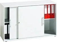 Hammerbacher 1752S/W/W/RE, Hammerbacher Schiebet&uuml;renschrank wei&szlig;/ wei&szlig;