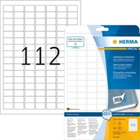 Herma 4211, Herma Etiketten A4 wei&szlig; 25,4x16,9 mm Movables/abl&ouml;sbar Papier matt 2800