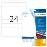 Herma 4691-600, Herma Etiketten A4 wei&szlig; 66x33,8 mm Folie matt VE600