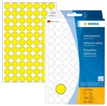 Herma 2231, Herma Vielzwecketiketten gelb &Oslash; 13 mm rund Papier matt 2464 St.