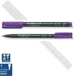 STAEDTLER 318-6, Staedtler Feinschreiber Lumocolor Universalstift permanent, F,