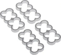 Alphacool Eiskamm Alu X8 - 4mm silver - 4 St&uuml;ck