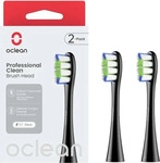 Oclean B&uuml;rstenkopf schwarz, 2er Pack f&uuml;r professionelle Reinigung