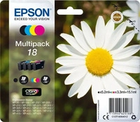 Epson C13T18064012, Epson 18 (C13T18064012) Tintenpatrone Multipack 715 Seiten