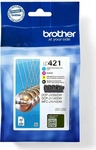 Brother LC-421VAL, Brother LC421VAL Tintenpatrone Multipack 800 Seiten