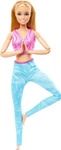 BARBIE HRH27, MATTEL HRH27 Barbie Made to Move mit pinken Sportoberteil und blauer