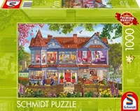 SCHMIDT SPIELE 59709, SCHMIDT SPIELE 59709 Puzzle 1.000 Teile Haus im Fr&uuml;hling