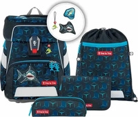 STEP BY STEP 222617, Step by Step 222617 SPACE SHINE Schulranzen-Set "Shark Dexter"