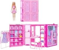 BARBIE HXD58, MATTEL HXD58 Barbie Traumkleiderschrank mit Puppe