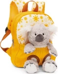 NICI 49842, NICI 49842 Rucksack mit Pl&uuml;schtier 21x26cm Koala 25cm gelb