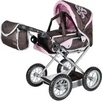 KNORRTOYS 63171, KNORRTOYS 63171 Puppenkombiwagen Ruby - brown flower