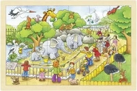 GOKI 57808, goki 57808 Einlegepuzzle Zoobesuch