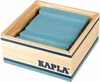 KAPLA C40BC, KAPLA C40BC 40er QUADRATE - 40 Holzpl&auml;ttchen, hellblau