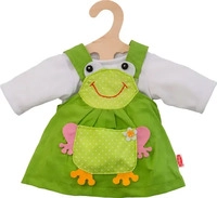 HELESS 1488, HELESS 1488 Puppen-Froschkleid, 2-teilig, klein, Gr. 28-35 cm