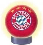 RAVENSBURGER 12008056, RAVENSBURGER 12008056 3D Puzzle-Ball Nachtlicht FC Bayern