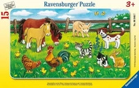 RAVENSBURGER 06046, RAVENSBURGER 6046 Kinderpuzzle Bauernhoftiere auf der Wiese