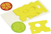 GOKI 51811, GOKI 51811 K&auml;seaufschnitt 4 Scheiben, 1 Salatblatt, 1 Tomate