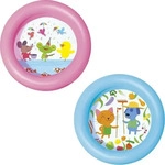 BESTWAY 51061, BESTWAY 51061 Runder 2-Ringe Kiddie Pool farblich sortiert
