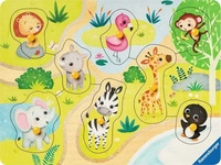 RAVENSBURGER 03687, RAVENSBURGER 3687 Kinderpuzzle Unterwegs im Zoo