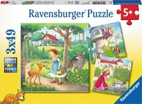 RAVENSBURGER 08051, RAVENSBURGER 8051 Kinderpuzzle Rapunzel, Rotk&auml;ppchen & der