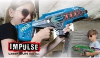 JAMARA 410084, JAMARA 410084 Impulse Laser Gun Rifle Set blau-gr&uuml;n