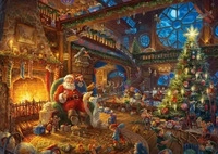 SCHMIDT SPIELE 59494, SCHMIDT SPIELE 59494 Der Weihnachtsmann und seine Wichtel,