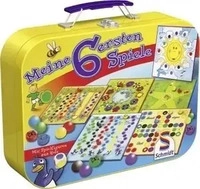 SCHMIDT SPIELE 40591, SCHMIDT SPIELE 40591 Meine 6 ersten Spiele im Metallkoffer