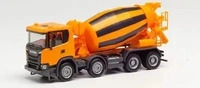 HERPA 312424, HERPA 312424 1:87 Scania CG 17 Betonmischer-LKW 4-achs, kommunalorange
