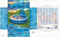 BESTWAY 54337, BESTWAY 54337 Family Pool m. UV Careful Sonnenschutzdach Summer...