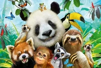 SCHMIDT SPIELE 56359, SCHMIDT SPIELE 56359 Einfach tierisch!, 200 Teile