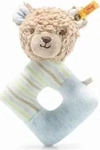 STEIFF 242236, STEIFF 242236 Teddyb&auml;r Rudy Rassel 15 cm, hellbraun/blau