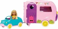BARBIE FXG90, MATTEL FXG90 Barbie Chelsea Camper und Puppe Spielset