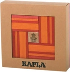 KAPLA KB 40 Holzbausteine rot/orange - Buch & Farben Set
