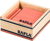 KAPLA C40ROSE, KAPLA C40ROSE 40er QUADRATE - 40 Holzpl&auml;ttchen, rosa
