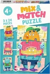 RAVENSBURGER 05135, RAVENSBURGER 5135 Kinderpuzzle 3 x 24 Teile Lustige Monster